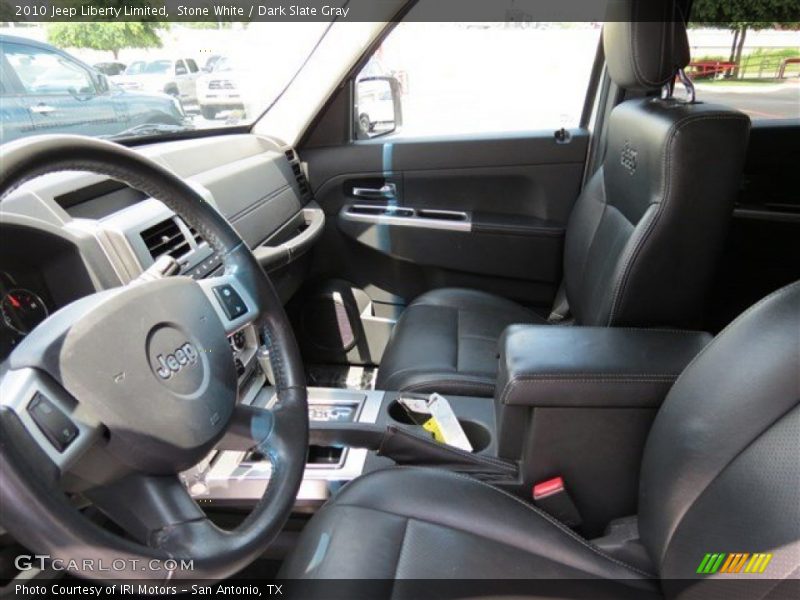 Stone White / Dark Slate Gray 2010 Jeep Liberty Limited