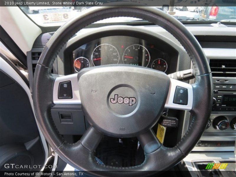 Stone White / Dark Slate Gray 2010 Jeep Liberty Limited