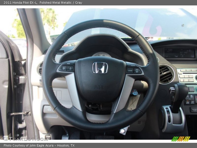 Polished Metal Metallic / Gray 2011 Honda Pilot EX-L