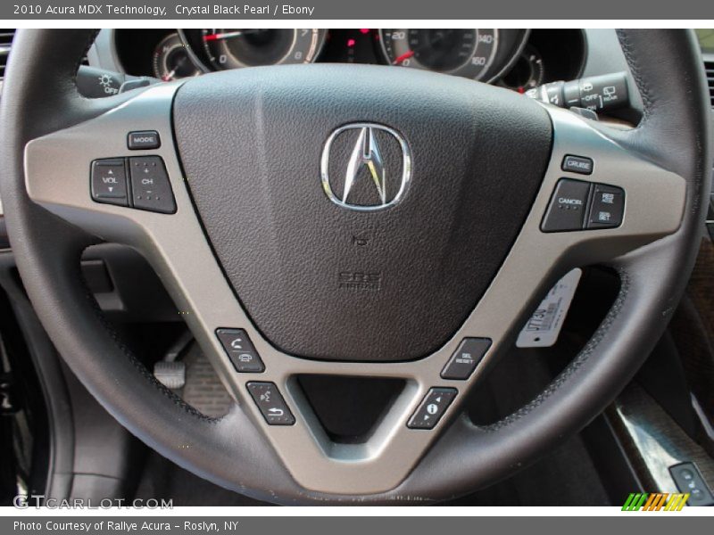 Crystal Black Pearl / Ebony 2010 Acura MDX Technology