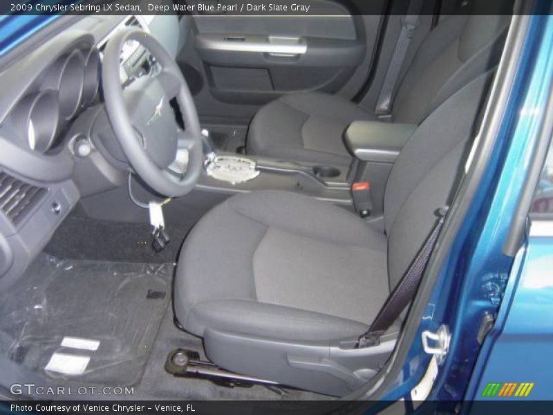 Deep Water Blue Pearl / Dark Slate Gray 2009 Chrysler Sebring LX Sedan