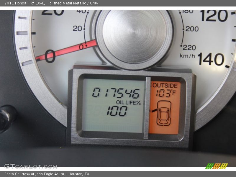 Polished Metal Metallic / Gray 2011 Honda Pilot EX-L