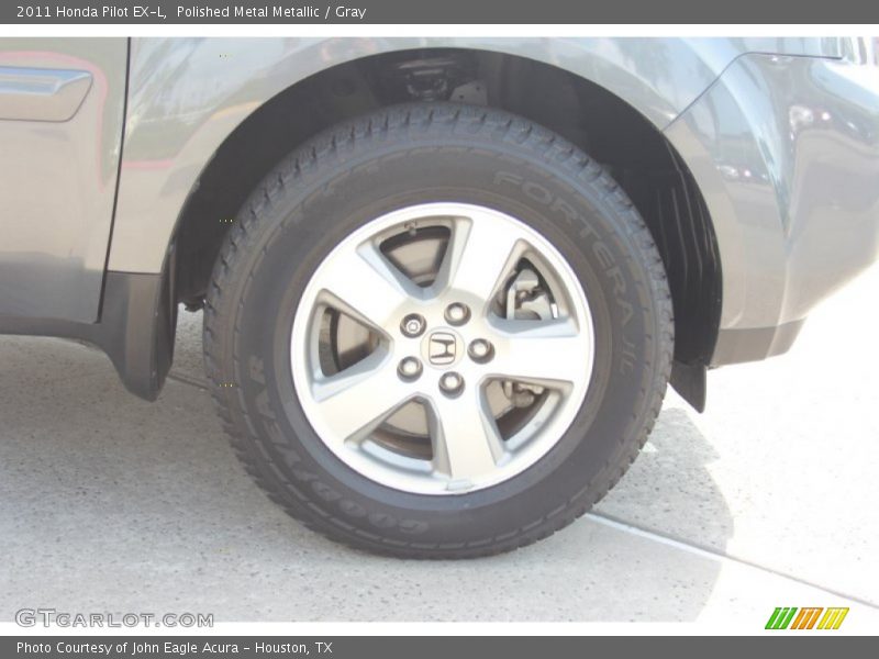 Polished Metal Metallic / Gray 2011 Honda Pilot EX-L