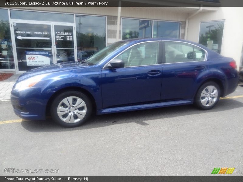 Azurite Blue Pearl / Warm Ivory 2011 Subaru Legacy 2.5i
