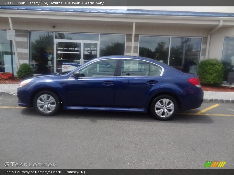 Azurite Blue Pearl / Warm Ivory 2011 Subaru Legacy 2.5i