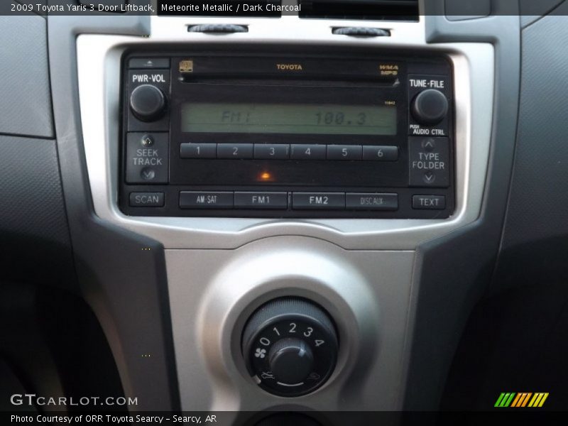 Meteorite Metallic / Dark Charcoal 2009 Toyota Yaris 3 Door Liftback