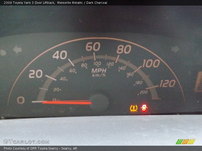 Meteorite Metallic / Dark Charcoal 2009 Toyota Yaris 3 Door Liftback