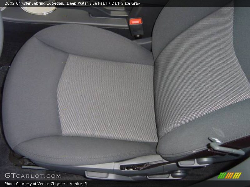 Deep Water Blue Pearl / Dark Slate Gray 2009 Chrysler Sebring LX Sedan