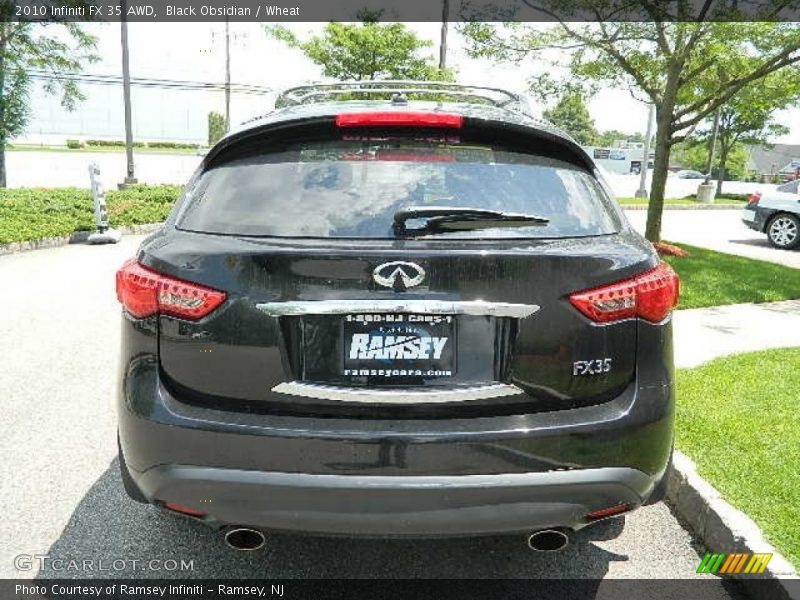 Black Obsidian / Wheat 2010 Infiniti FX 35 AWD