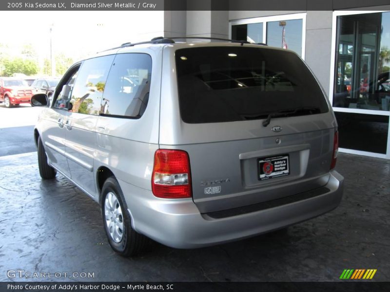 Diamond Silver Metallic / Gray 2005 Kia Sedona LX