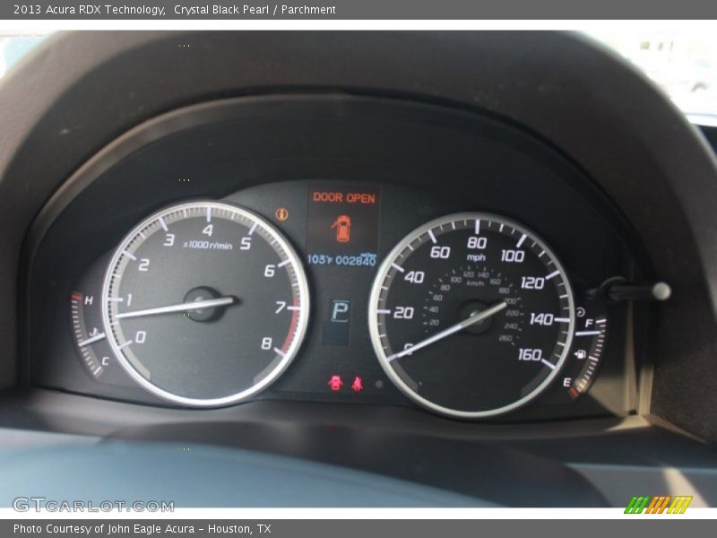 Crystal Black Pearl / Parchment 2013 Acura RDX Technology