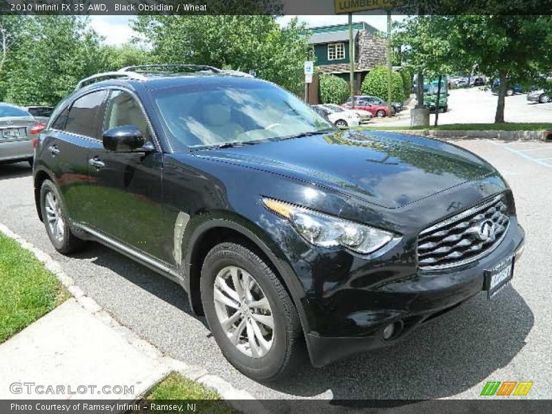 Black Obsidian / Wheat 2010 Infiniti FX 35 AWD