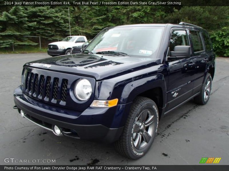 True Blue Pearl / Freedom Edition Dark Slate Gray/Silver Stitching 2014 Jeep Patriot Freedom Edition 4x4