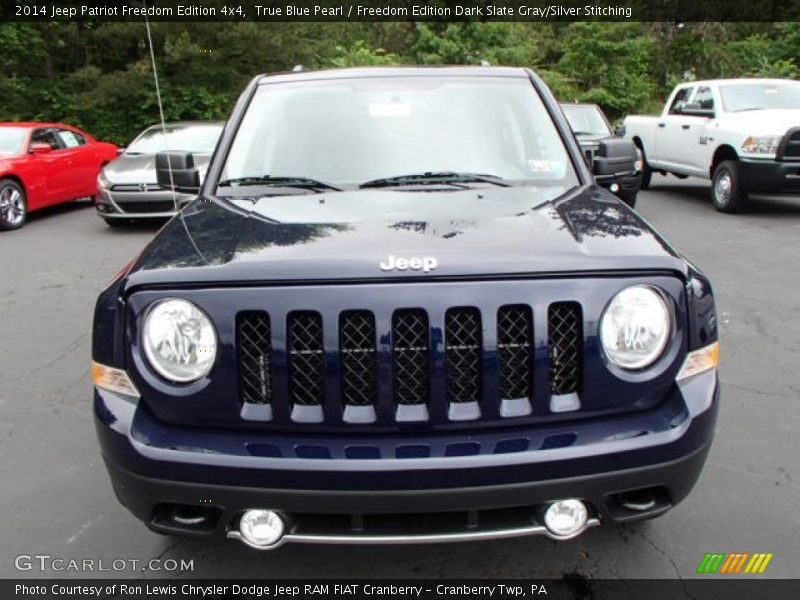 True Blue Pearl / Freedom Edition Dark Slate Gray/Silver Stitching 2014 Jeep Patriot Freedom Edition 4x4