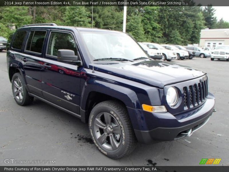 True Blue Pearl / Freedom Edition Dark Slate Gray/Silver Stitching 2014 Jeep Patriot Freedom Edition 4x4