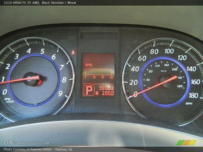 Black Obsidian / Wheat 2010 Infiniti FX 35 AWD