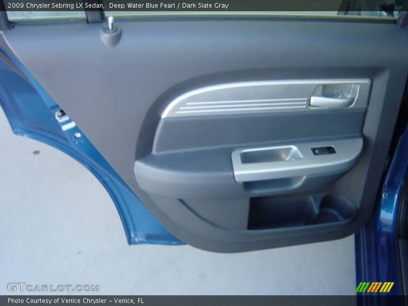 Deep Water Blue Pearl / Dark Slate Gray 2009 Chrysler Sebring LX Sedan