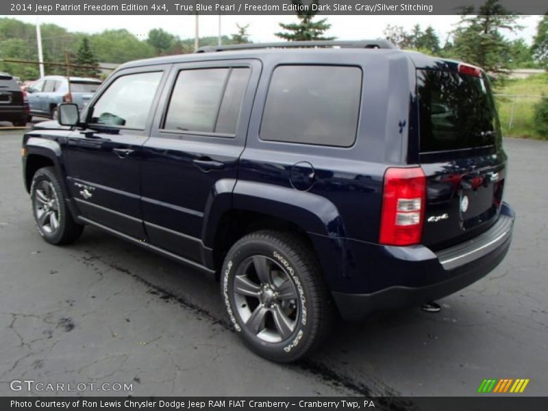 True Blue Pearl / Freedom Edition Dark Slate Gray/Silver Stitching 2014 Jeep Patriot Freedom Edition 4x4
