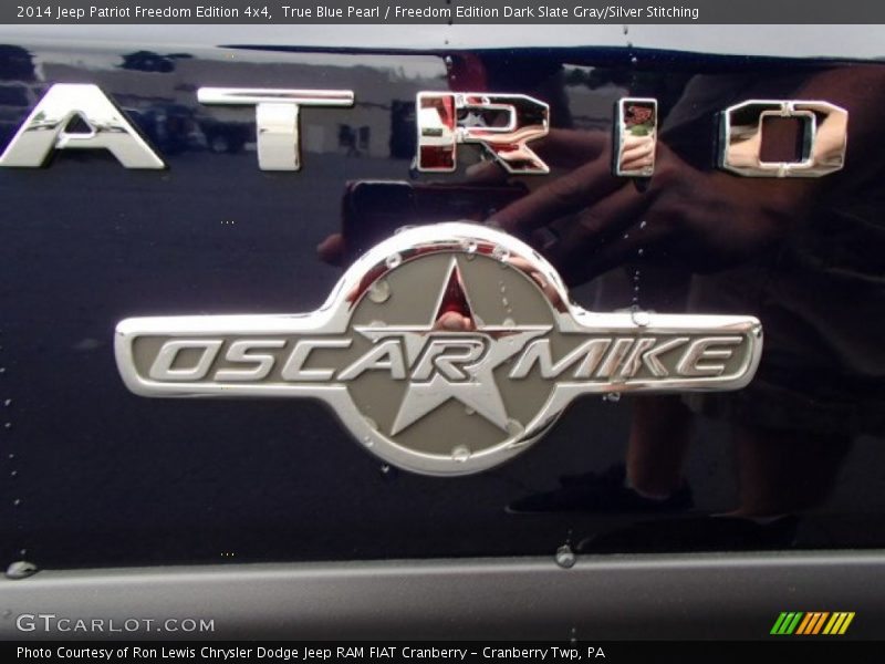 True Blue Pearl / Freedom Edition Dark Slate Gray/Silver Stitching 2014 Jeep Patriot Freedom Edition 4x4