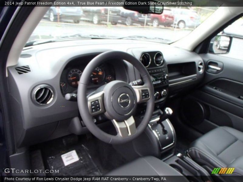 True Blue Pearl / Freedom Edition Dark Slate Gray/Silver Stitching 2014 Jeep Patriot Freedom Edition 4x4