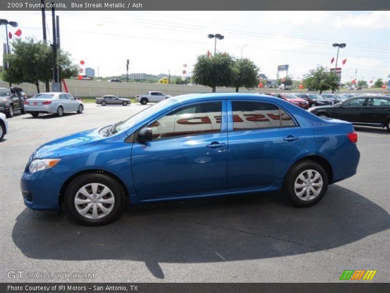 Blue Streak Metallic / Ash 2009 Toyota Corolla