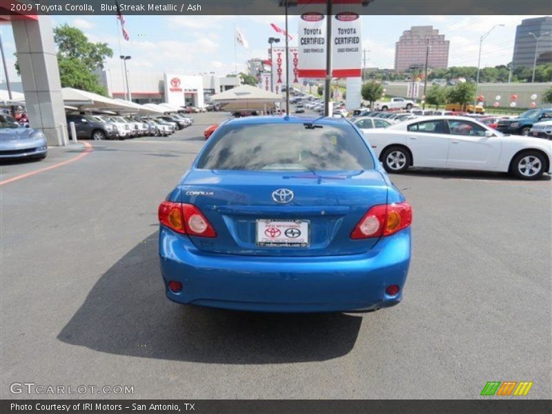 Blue Streak Metallic / Ash 2009 Toyota Corolla