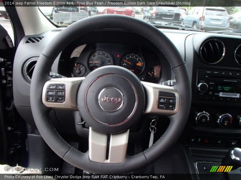 True Blue Pearl / Freedom Edition Dark Slate Gray/Silver Stitching 2014 Jeep Patriot Freedom Edition 4x4