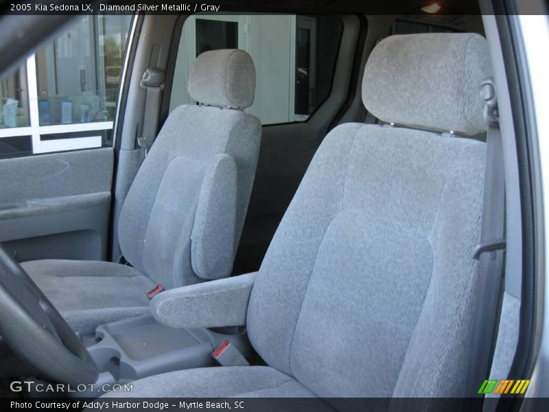 Diamond Silver Metallic / Gray 2005 Kia Sedona LX