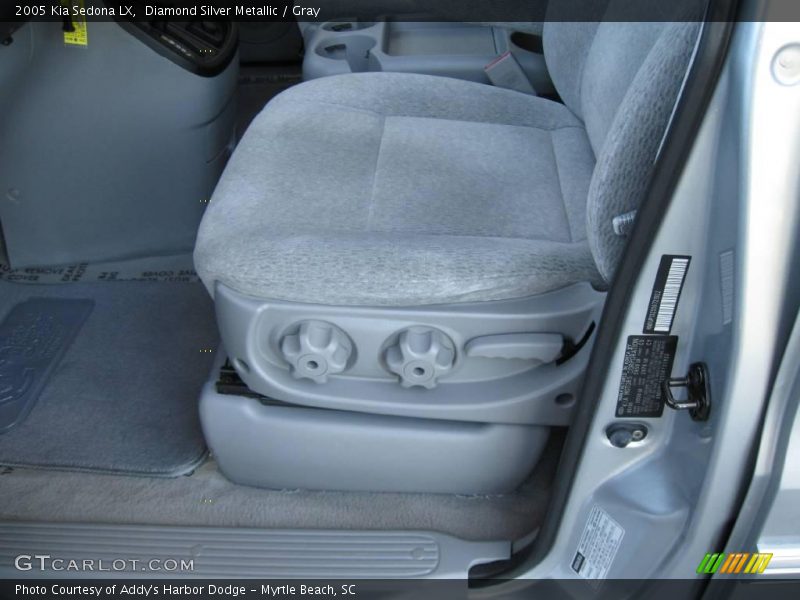 Diamond Silver Metallic / Gray 2005 Kia Sedona LX