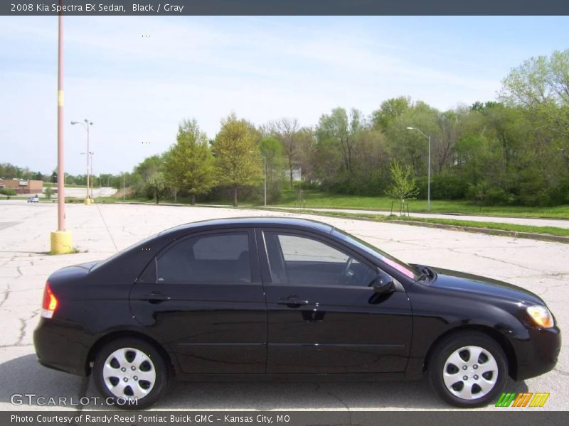 Black / Gray 2008 Kia Spectra EX Sedan