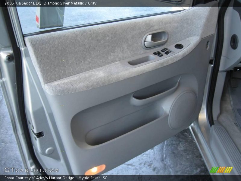 Diamond Silver Metallic / Gray 2005 Kia Sedona LX