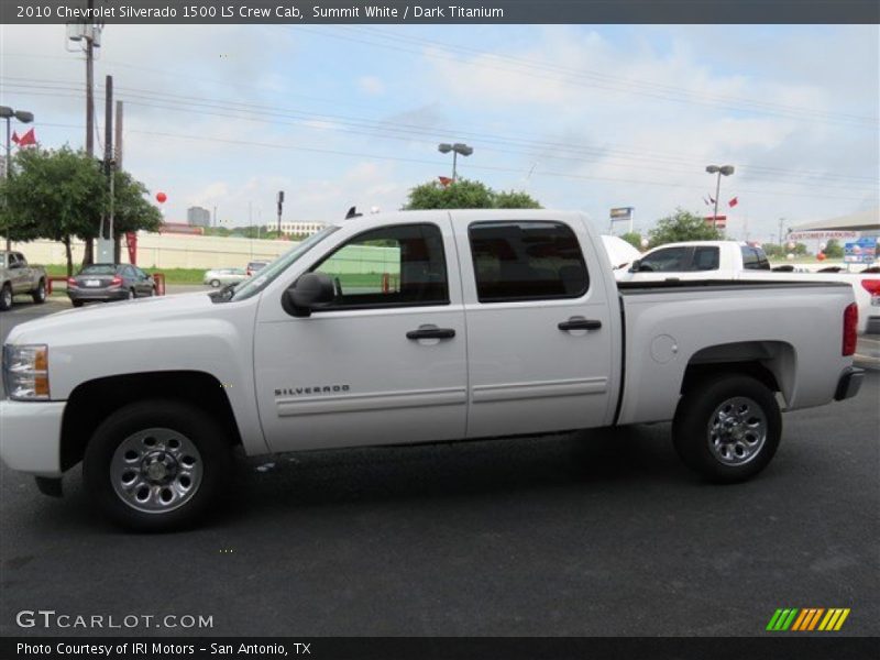 Summit White / Dark Titanium 2010 Chevrolet Silverado 1500 LS Crew Cab