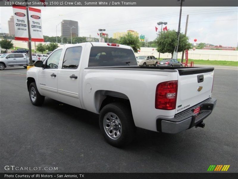 Summit White / Dark Titanium 2010 Chevrolet Silverado 1500 LS Crew Cab