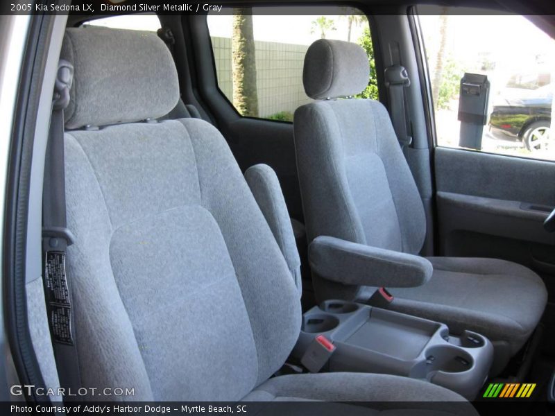 Diamond Silver Metallic / Gray 2005 Kia Sedona LX