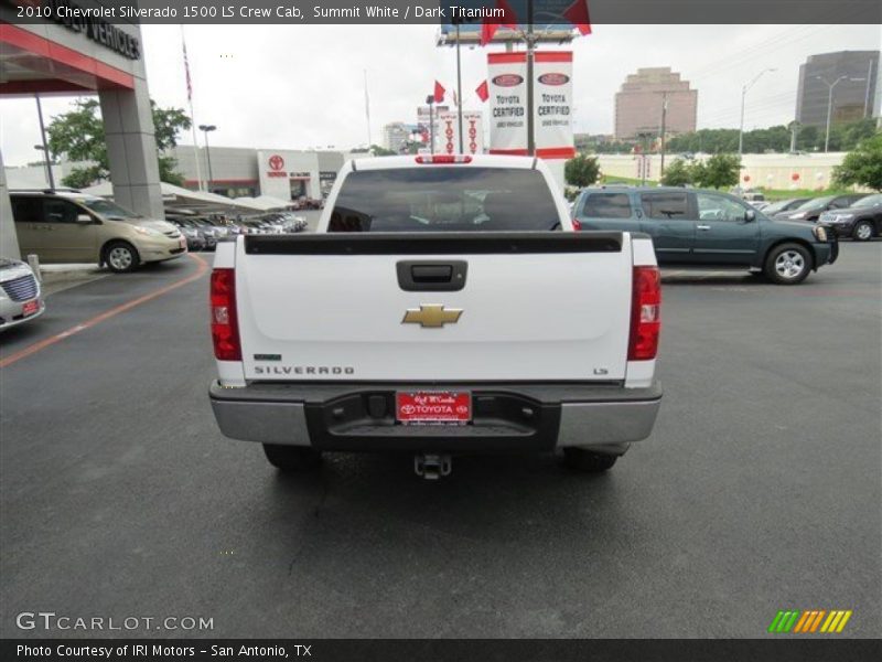 Summit White / Dark Titanium 2010 Chevrolet Silverado 1500 LS Crew Cab