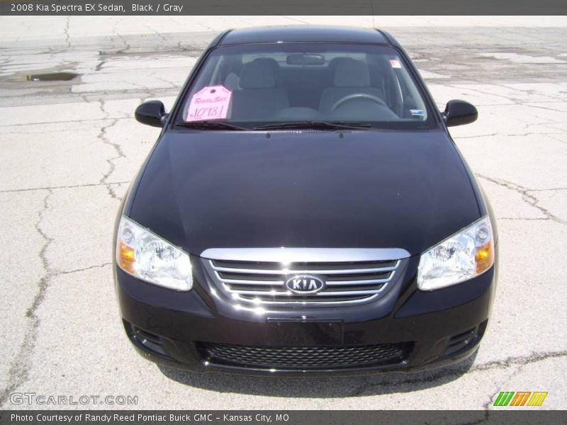 Black / Gray 2008 Kia Spectra EX Sedan
