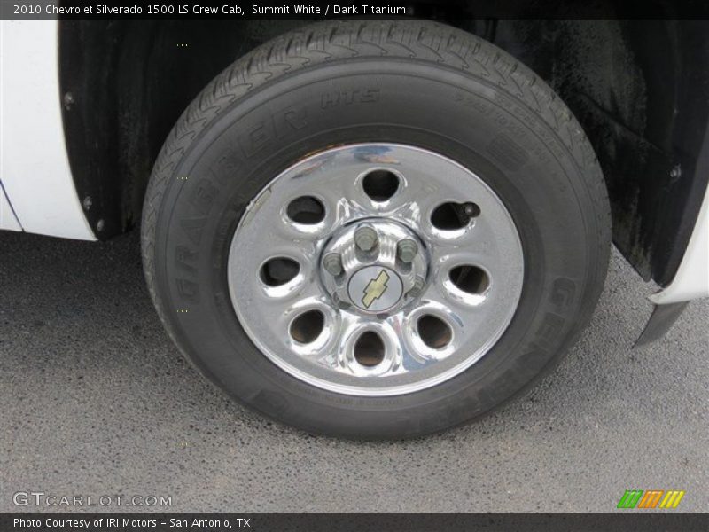 Summit White / Dark Titanium 2010 Chevrolet Silverado 1500 LS Crew Cab