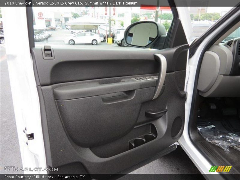 Summit White / Dark Titanium 2010 Chevrolet Silverado 1500 LS Crew Cab