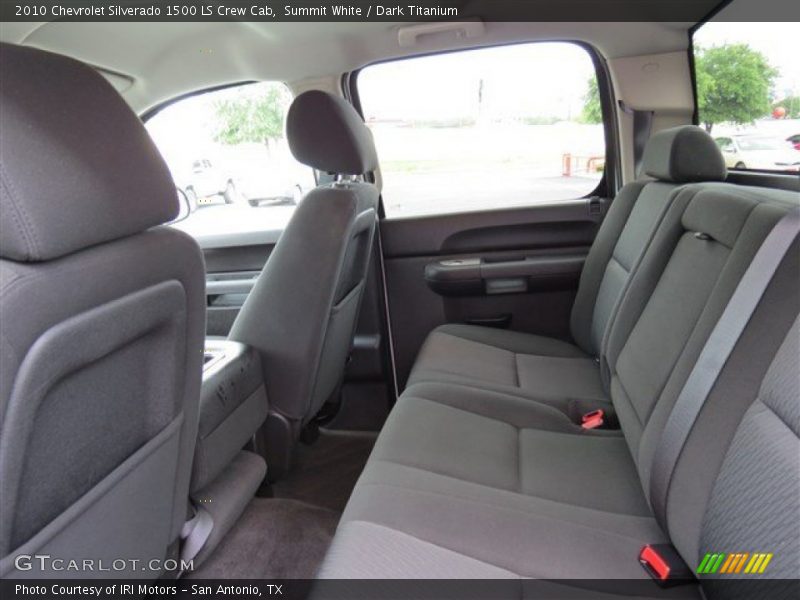 Summit White / Dark Titanium 2010 Chevrolet Silverado 1500 LS Crew Cab