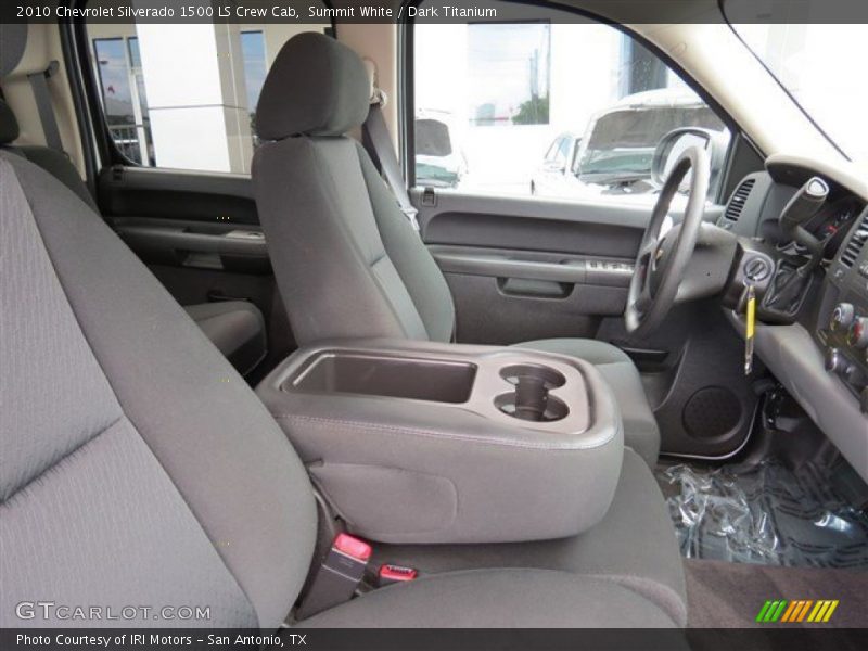 Summit White / Dark Titanium 2010 Chevrolet Silverado 1500 LS Crew Cab