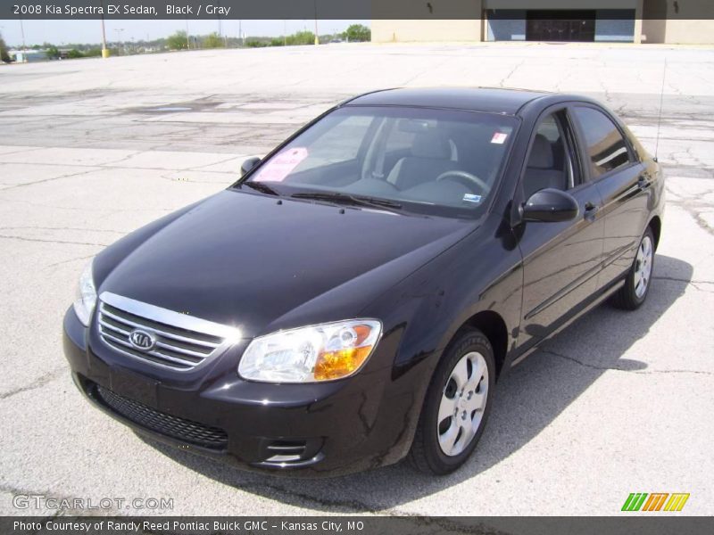 Black / Gray 2008 Kia Spectra EX Sedan