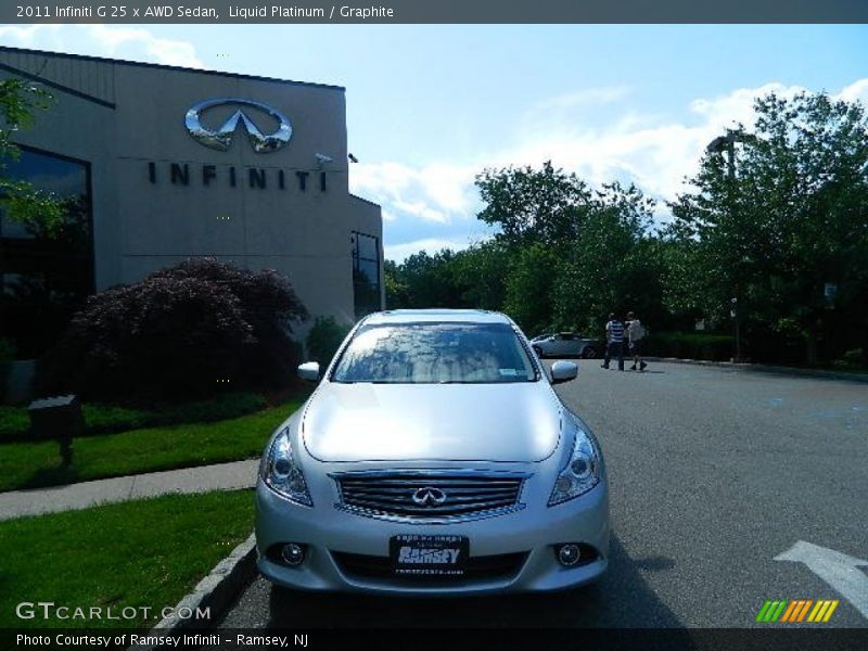 Liquid Platinum / Graphite 2011 Infiniti G 25 x AWD Sedan