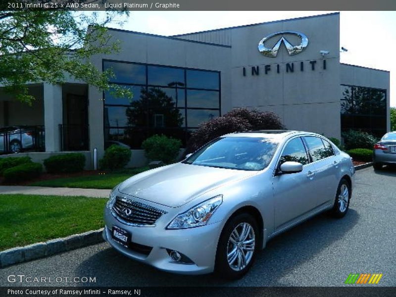 Liquid Platinum / Graphite 2011 Infiniti G 25 x AWD Sedan