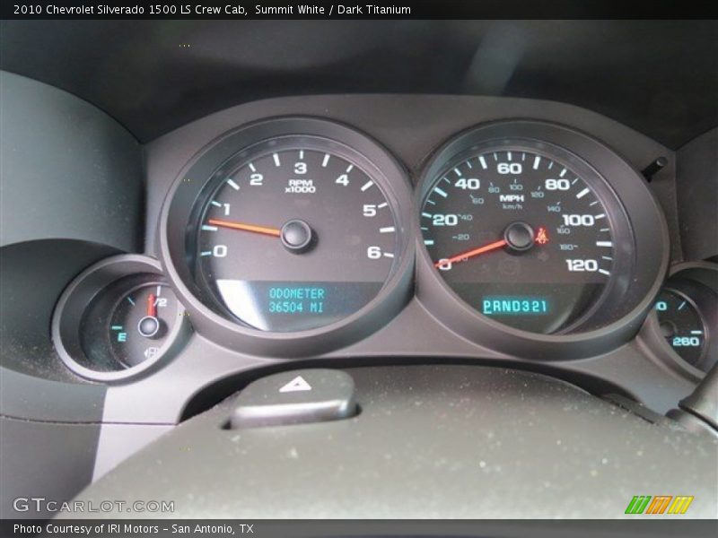 Summit White / Dark Titanium 2010 Chevrolet Silverado 1500 LS Crew Cab