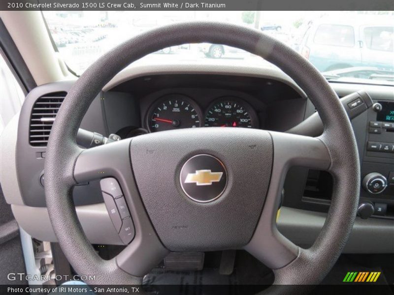 Summit White / Dark Titanium 2010 Chevrolet Silverado 1500 LS Crew Cab