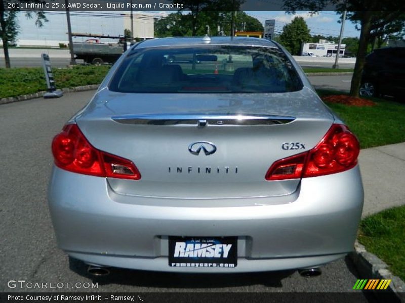 Liquid Platinum / Graphite 2011 Infiniti G 25 x AWD Sedan