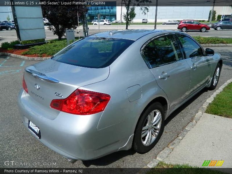 Liquid Platinum / Graphite 2011 Infiniti G 25 x AWD Sedan