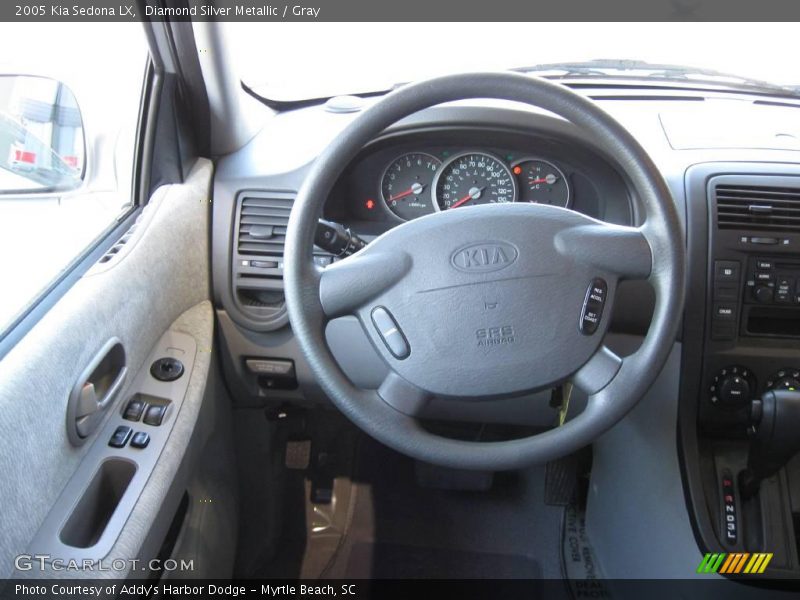 Diamond Silver Metallic / Gray 2005 Kia Sedona LX