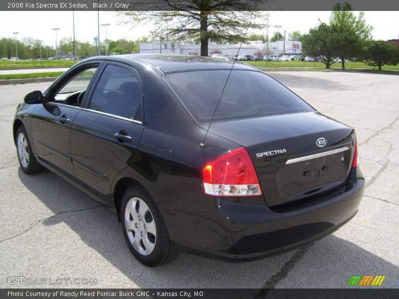 Black / Gray 2008 Kia Spectra EX Sedan