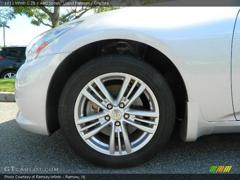 Liquid Platinum / Graphite 2011 Infiniti G 25 x AWD Sedan